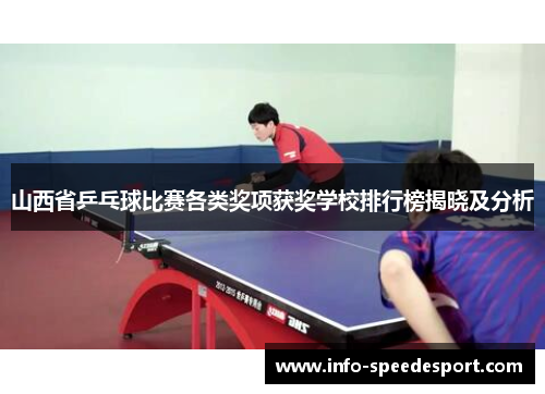 山西省乒乓球比赛各类奖项获奖学校排行榜揭晓及分析