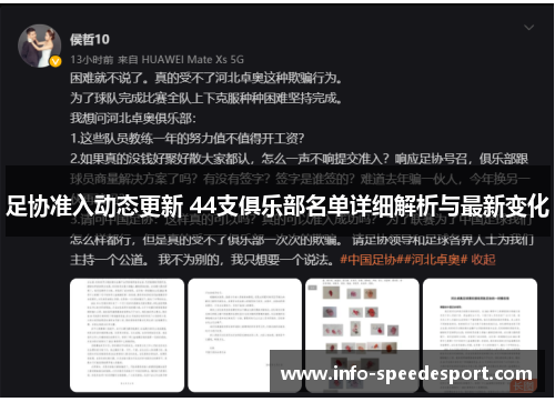 足协准入动态更新 44支俱乐部名单详细解析与最新变化
