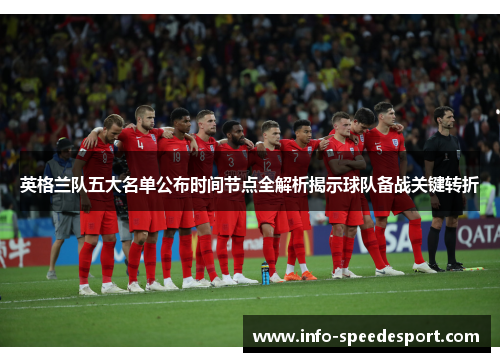 英格兰队五大名单公布时间节点全解析揭示球队备战关键转折
